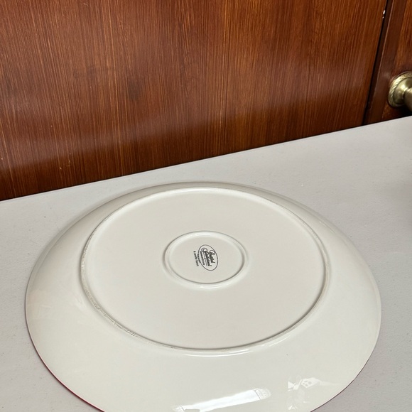 CERTIFIED INTERNATIONAL SERVING ROUND PLATE PARIS CHEFS MOTIFS COLLECTION - Picture 8 of 12